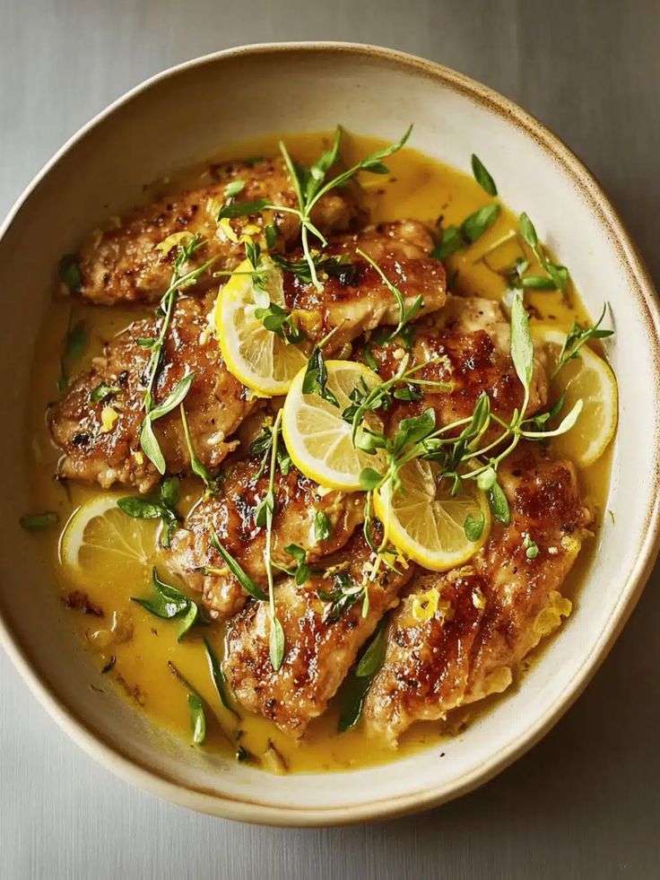 Meyer Lemon & Caper Chicken Scallopine - Bella Cucina