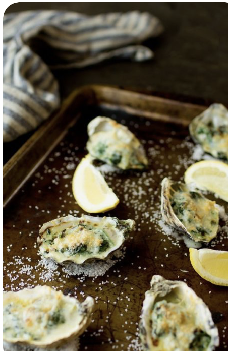 Baked Oysters Bella