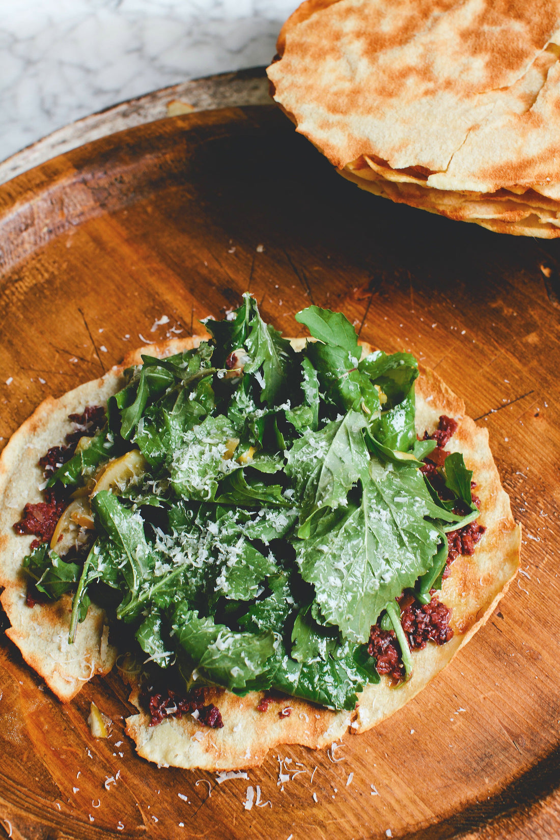 Pane Insalata with Olive Pesto and Preserved Lemons