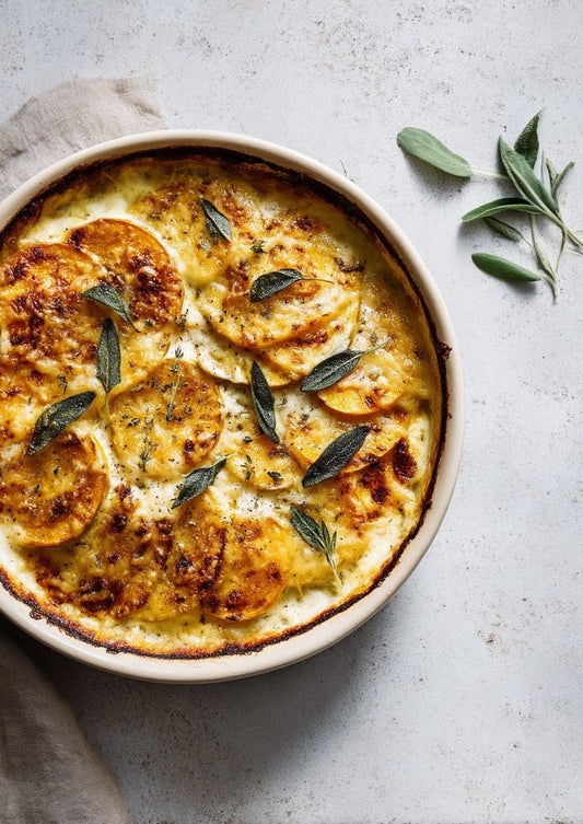 Pumpkin and Sage Potato Gratin - Bella Cucina