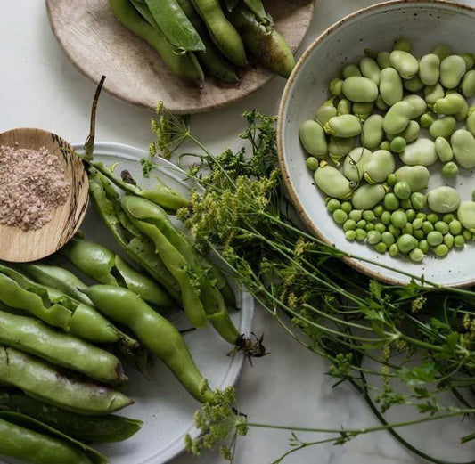 Risi e Bisi with Spring Peas, Fava beans and Mint Pesto - Bella Cucina