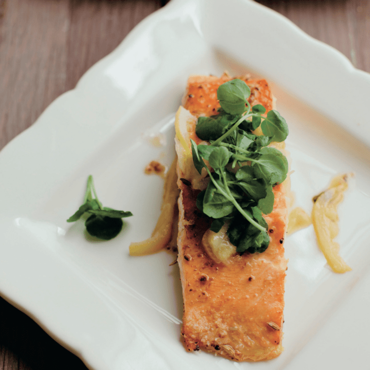 Sauteed Salmon with Citrus & Fennel Salt - Bella Cucina