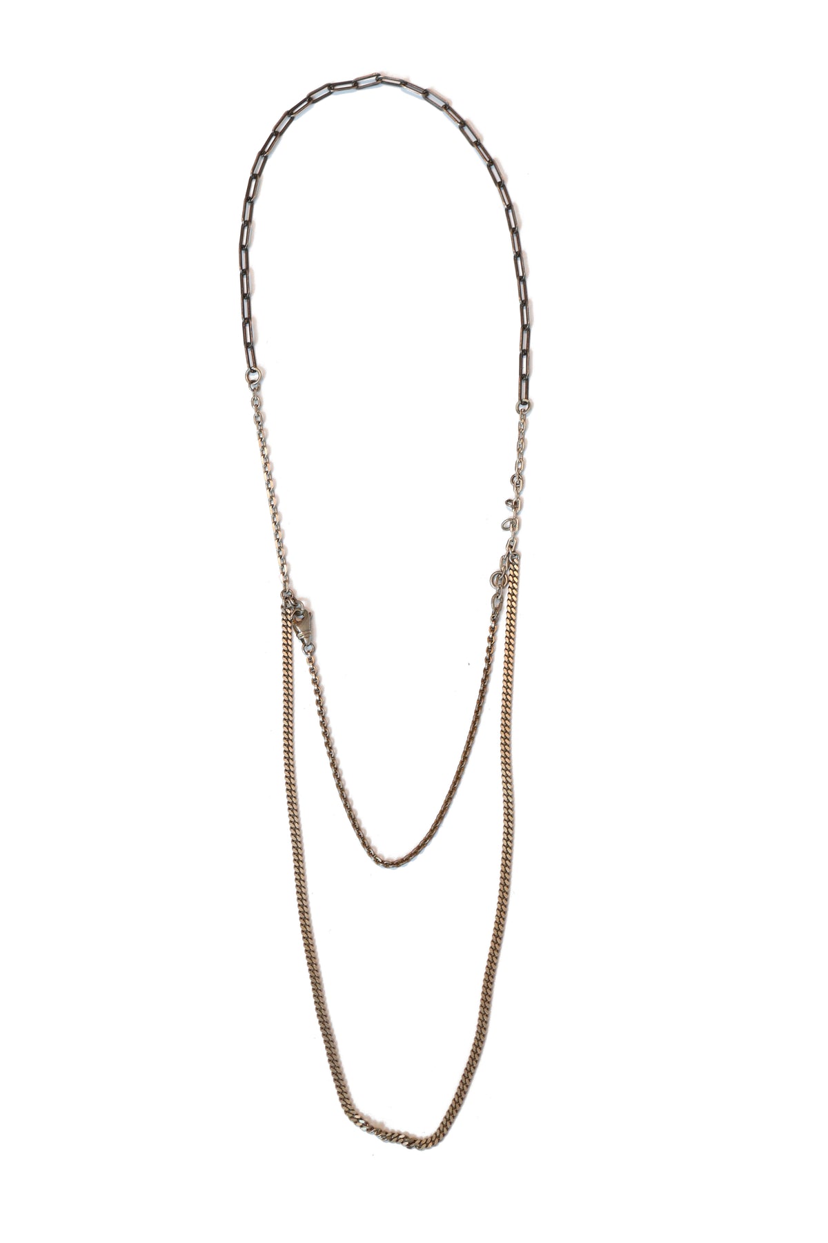 Vintage chain link necklace, full view, at Bella Cucina