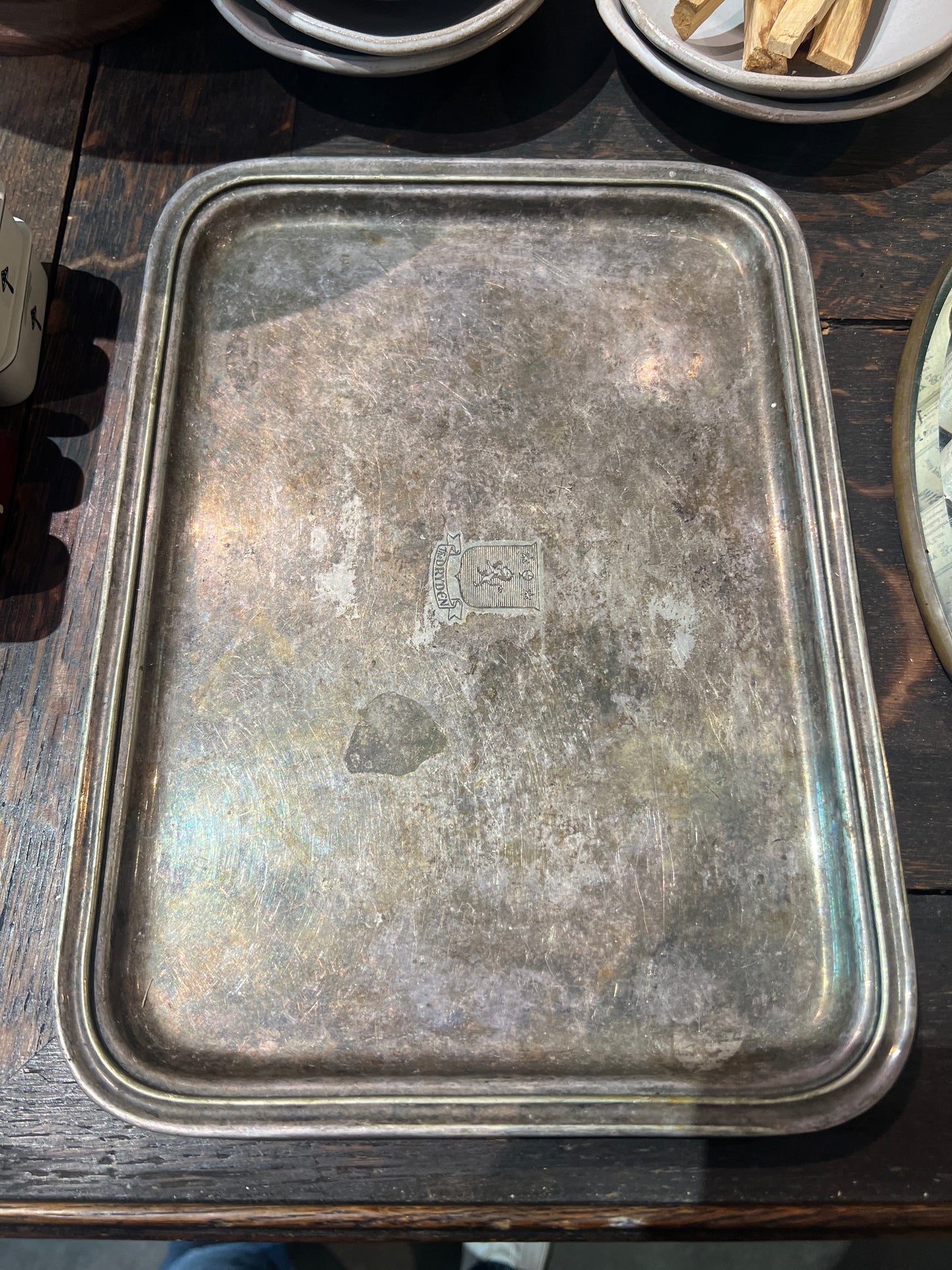Vintage silver tray