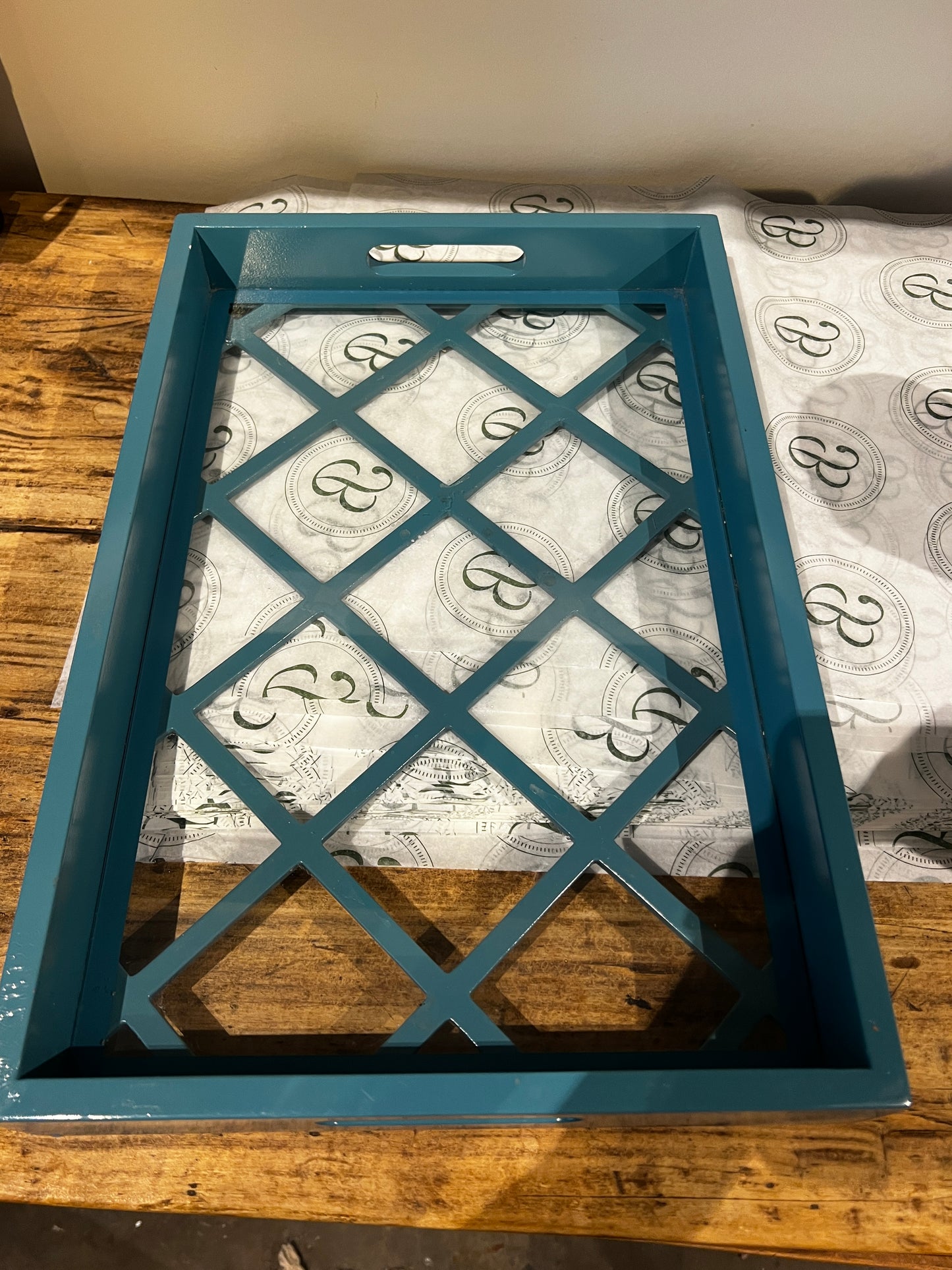 Blue Vintage Tray
