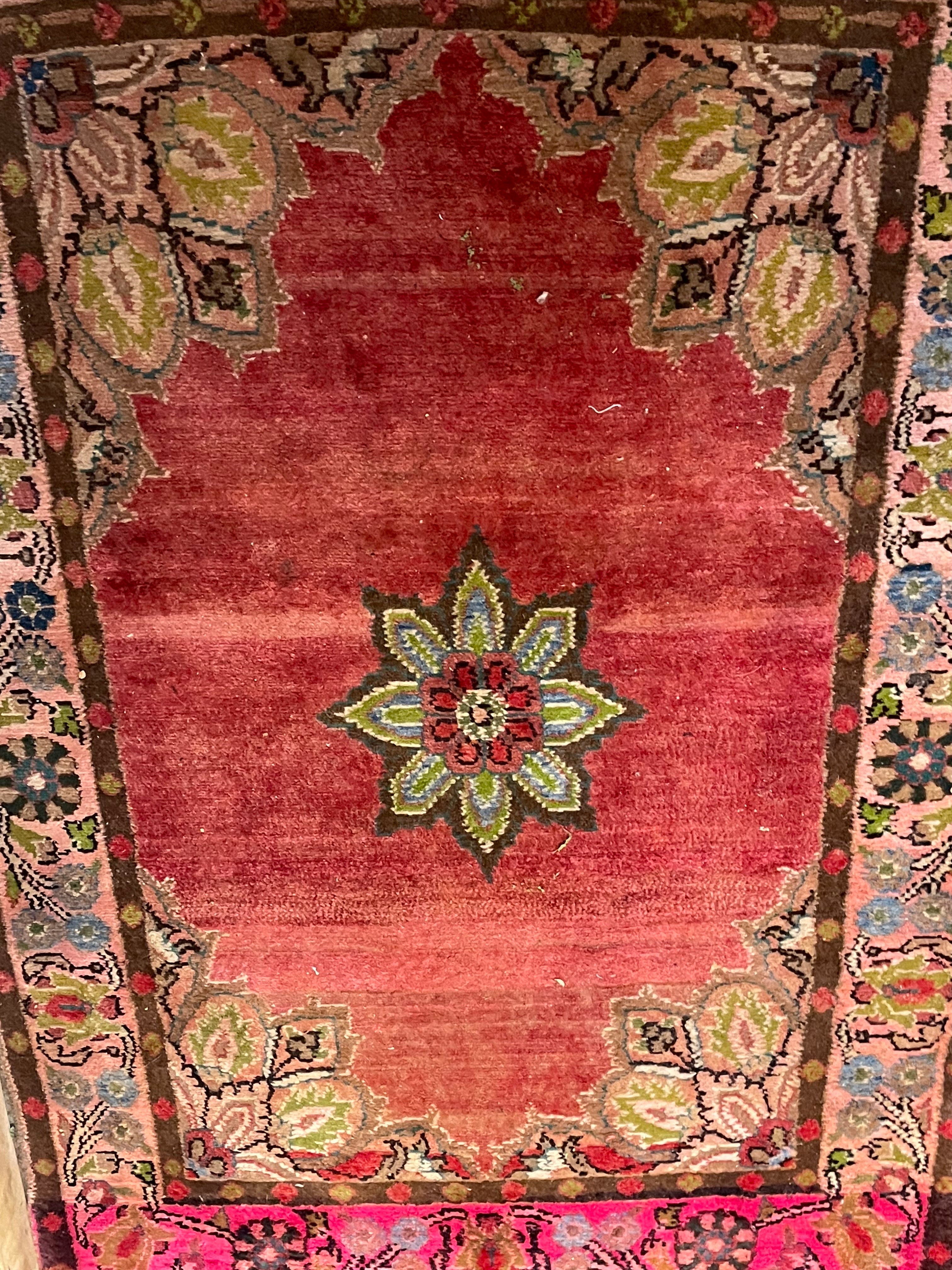 Ruby vintage Turkish good rug