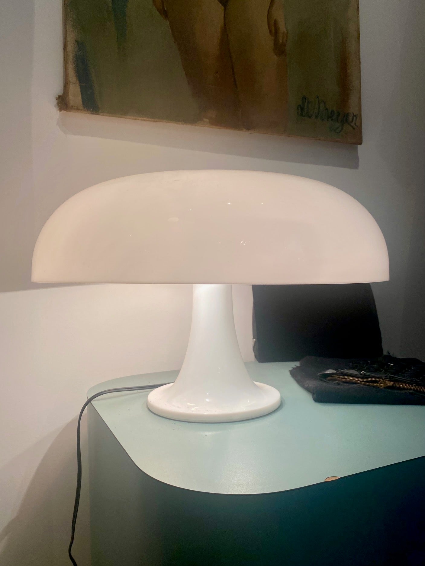 Antiques & Found Objects: Mushroom Table Lamp