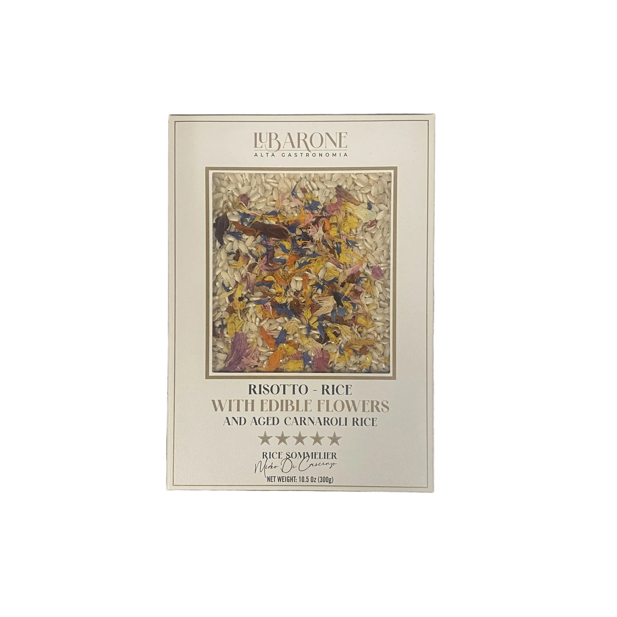 LuBarone Risotto Rice with Edible Flowers