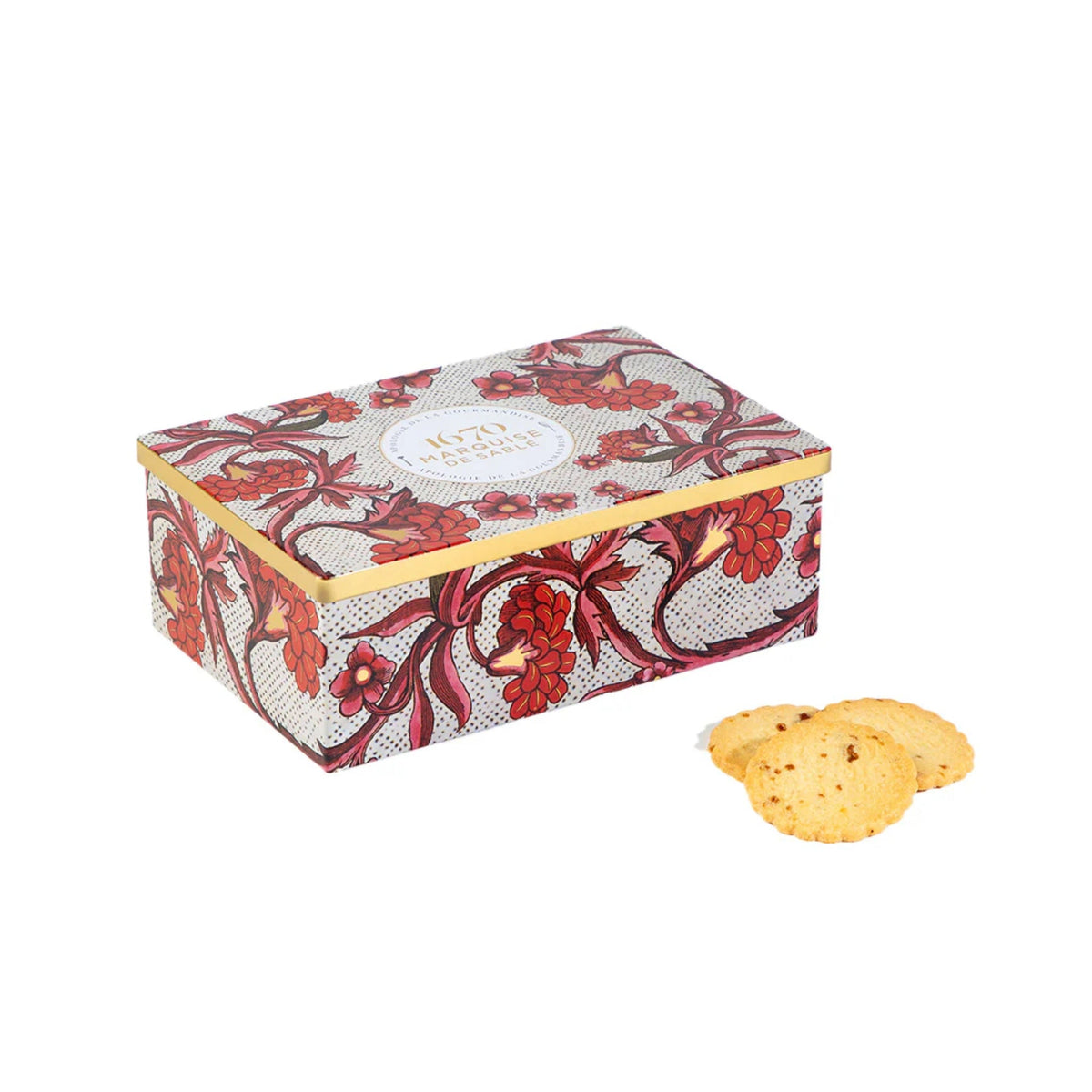La Sablésienne French Shortbread Cookies in Red Tin