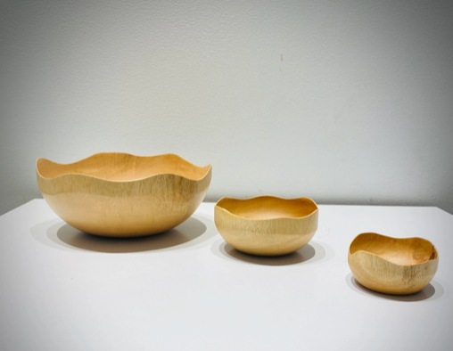 Mango Wood Wave Edge Bowls - 4 sizes