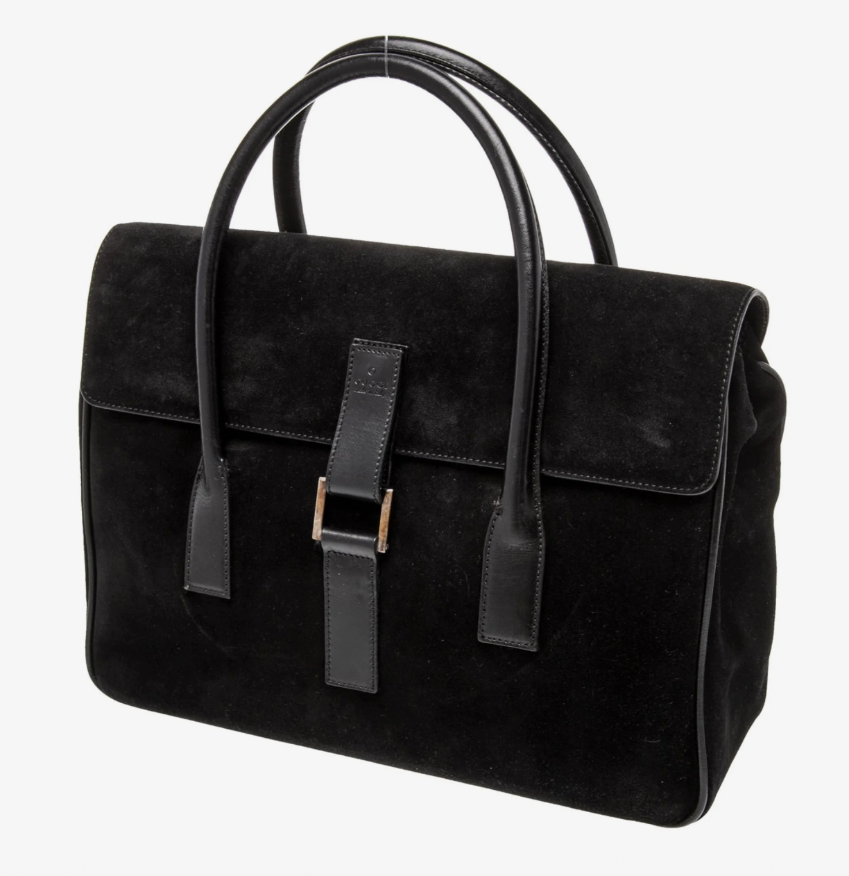Clothing | Vintage Gucci Nero Black Suede Leather Bag