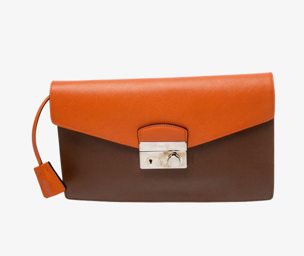 Clothing | Vintage PRADA Portfolio Brown and Orange Leather