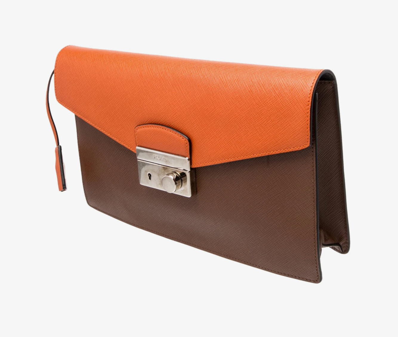 Clothing | Vintage PRADA Portfolio Brown and Orange Leather