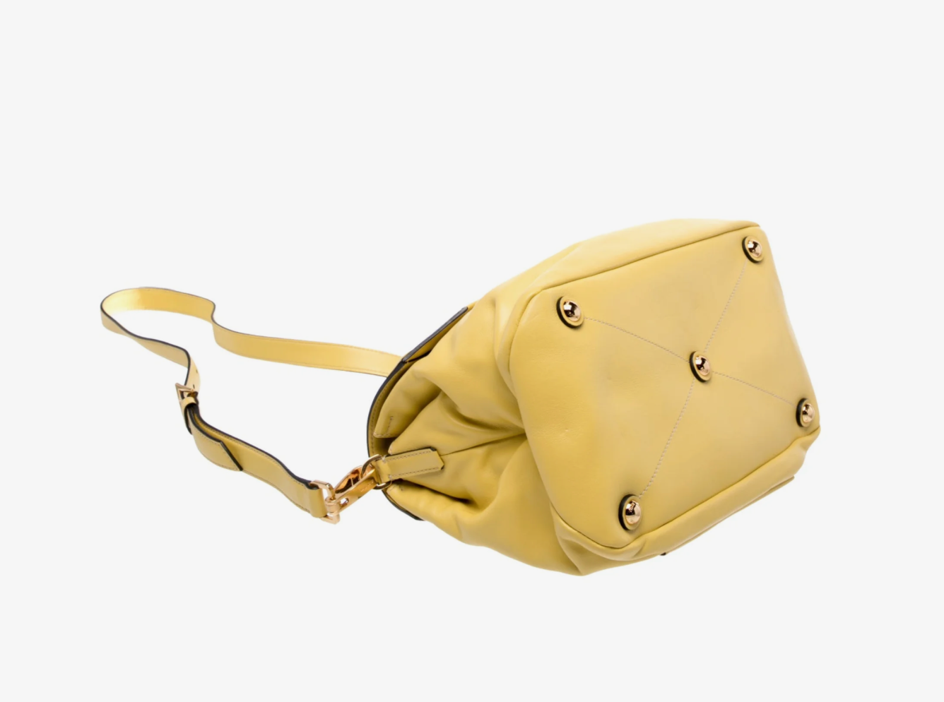 Vintage clothing | Miu Miu Butter Yellow Leather Handbag