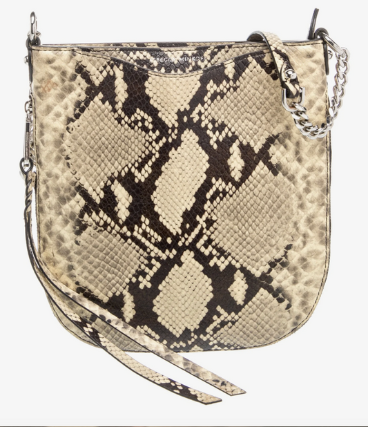 Clothing | Rebecca Minkoff Leather Animal Print Crossbody Bag