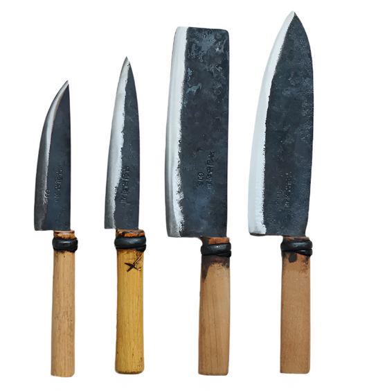 Master Shin Hand-made Wood and carbon steel blade knives