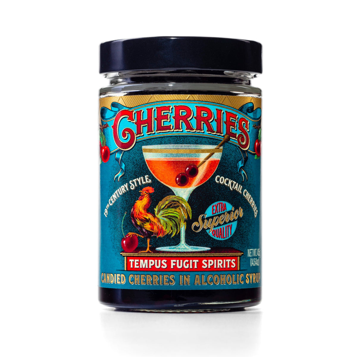 Tempus Fugit Cocktail Cherries jar, 8 oz, at Bella Cucina in Atlanta