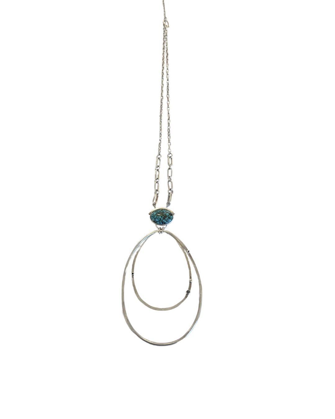Bella Cucina - Anna Sheffield BB Sterling Silver and Turquoise Egg Amulet Necklace - 