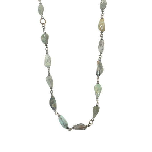 Anna Sheffield Silver Opal Waterfall Necklace by Bella Cucina – Necklace