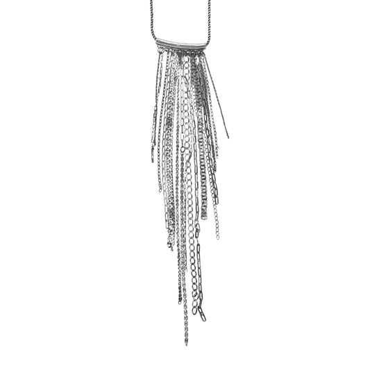 Anna Sheffield Silver Waterfall Necklace by Bella Cucina – Necklace