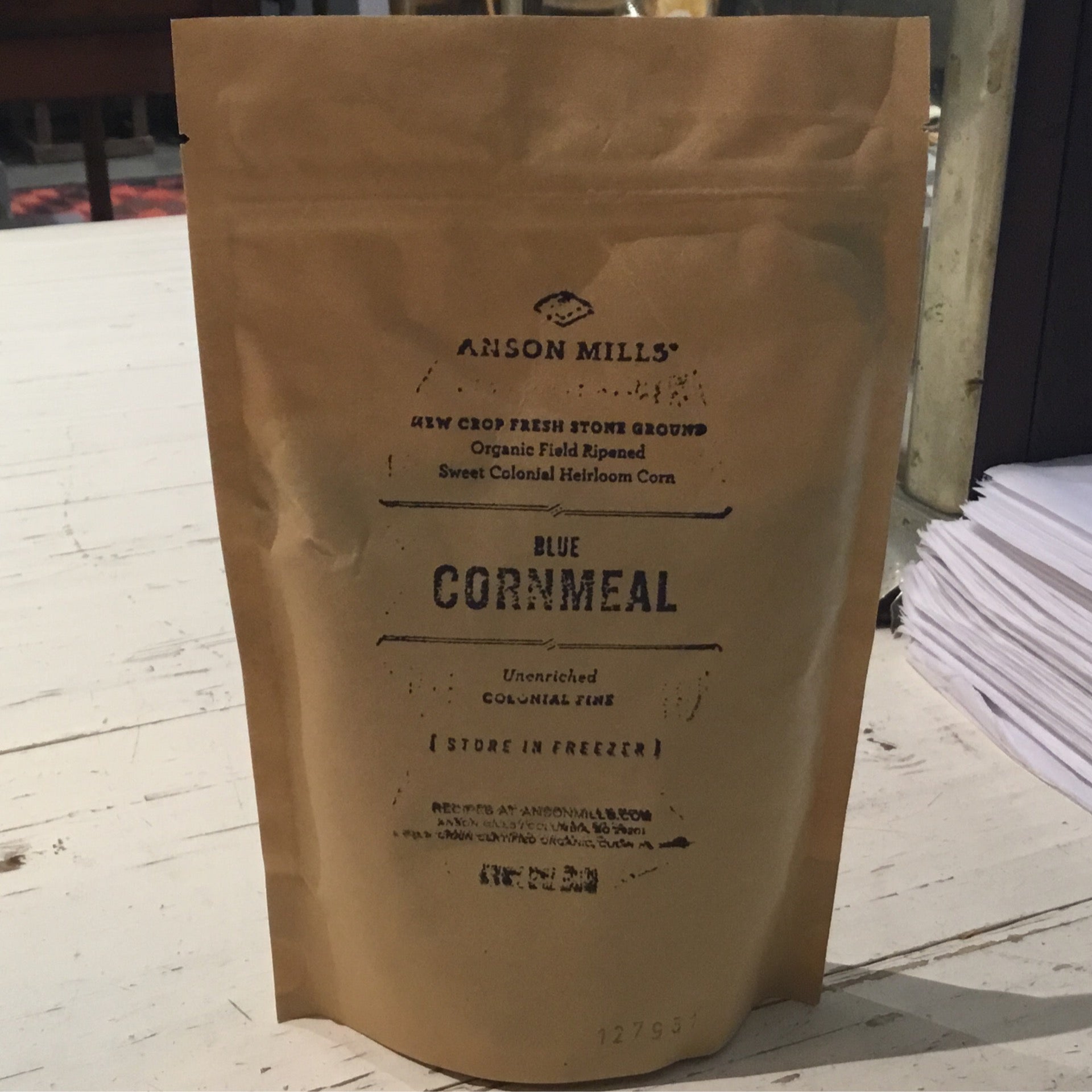 Anson Mills: Native Fine Blue Cornmeal by Bella Cucina –