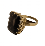 Bella Cucina - Antique Smokey Topaz 14K Gold Ring - 