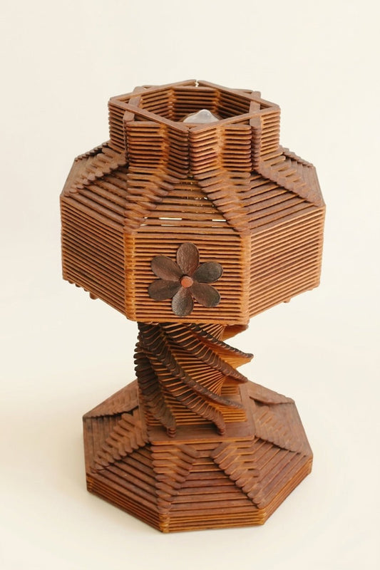 Antiques & Found Objects: The Tramp Art Lamp by Bella Cucina – Antiques & Found Objects: Lamps