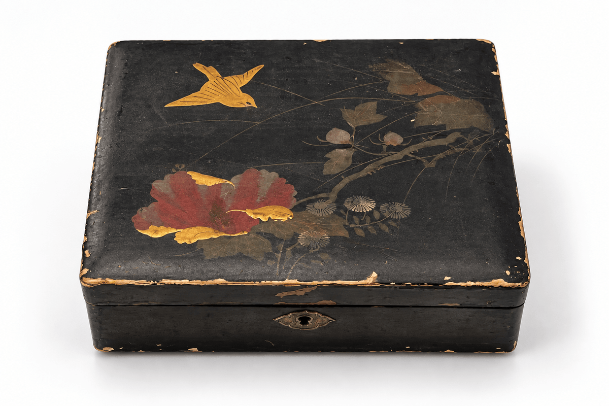 Antiques & Found Objects: Vintage Hand-Painted Lacquer Box by Bella Cucina – Antiques & Found Objects