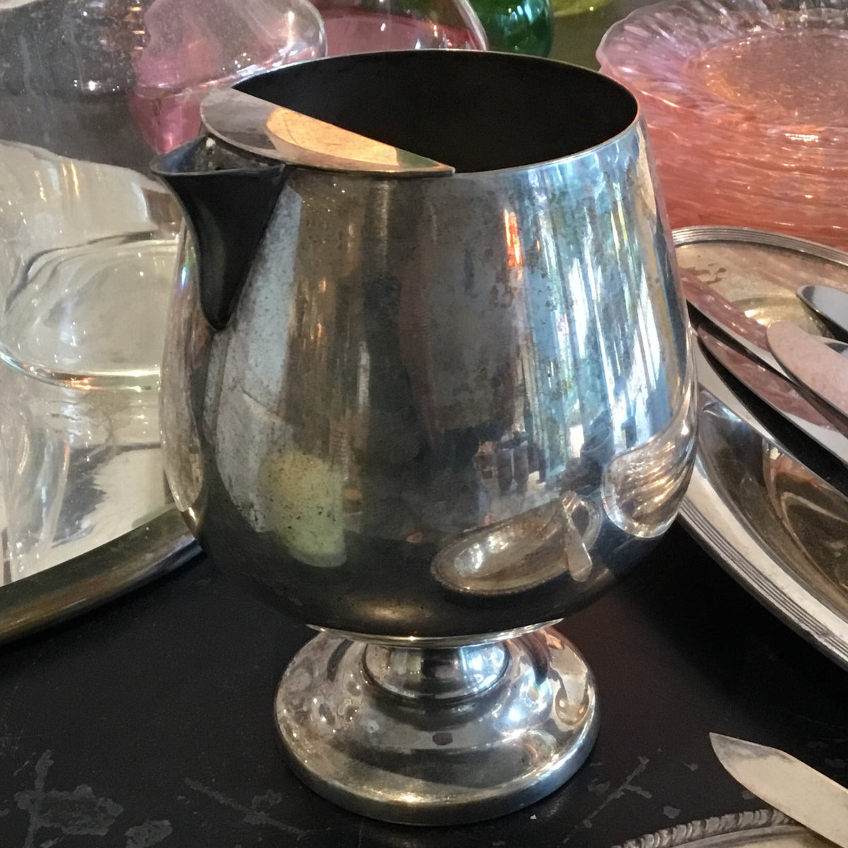 Antiques & Found Objects: Vintage Silver Pitcher by Bella Cucina – Antiques & Found Objects: Serveware