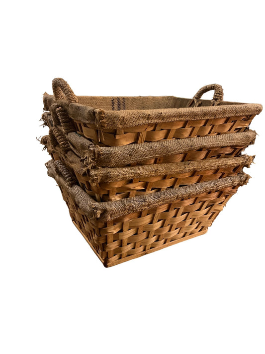 Vintage woven basket at Bella Cucina in Atlanta