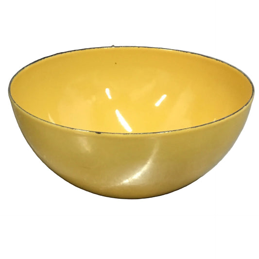 Antiques & Found Objects: Vintage Yellow Enamel Bowl by Bella Cucina – bowl