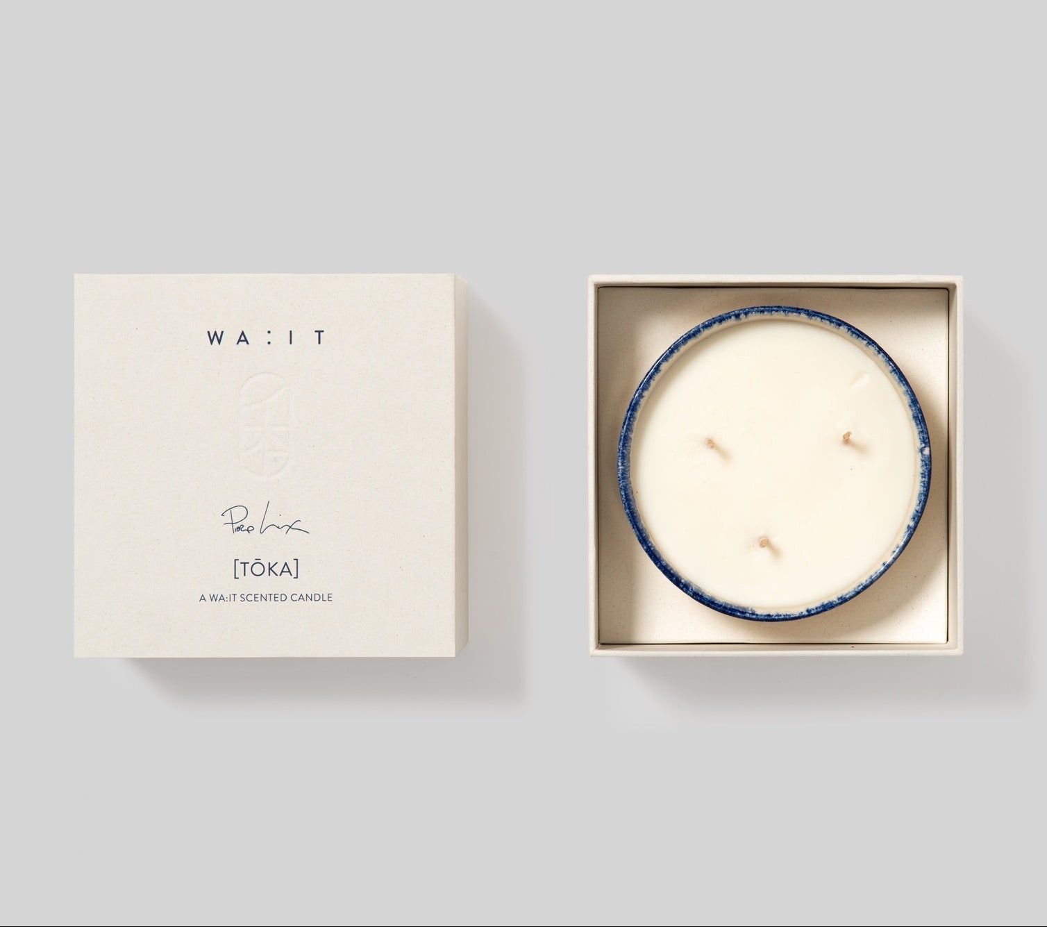 Apothecary: WA:IT TOKA Scented Candle in hand made Japanese Ceramic Vessel by Bella Cucina – Wellness: Candle