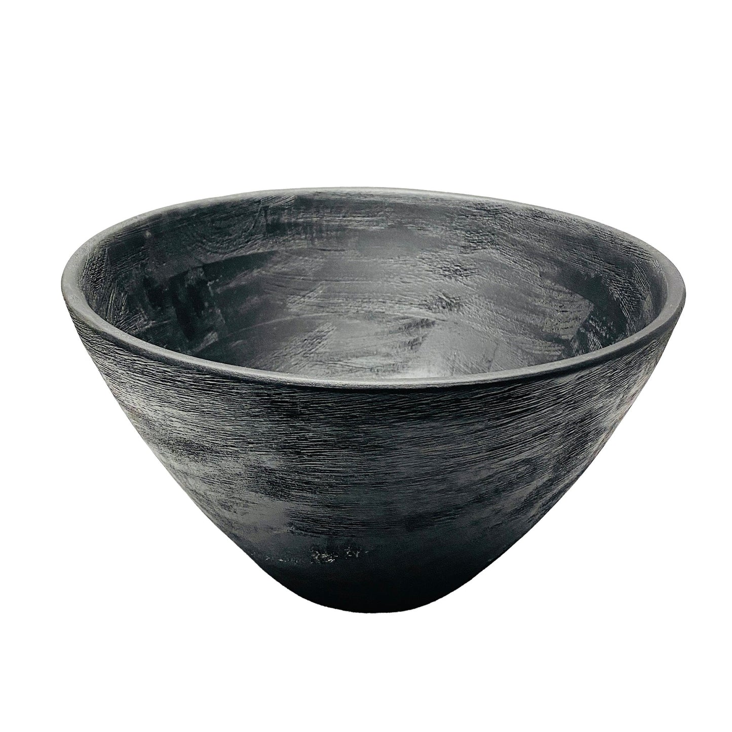 Bella Cucina - Black Mango Wood Tall Serving Bowl - 