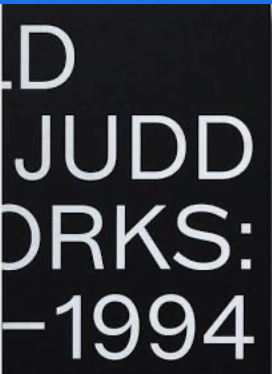 Books: Donad Judd | 1970 - 1994 by Bella Cucina – Book