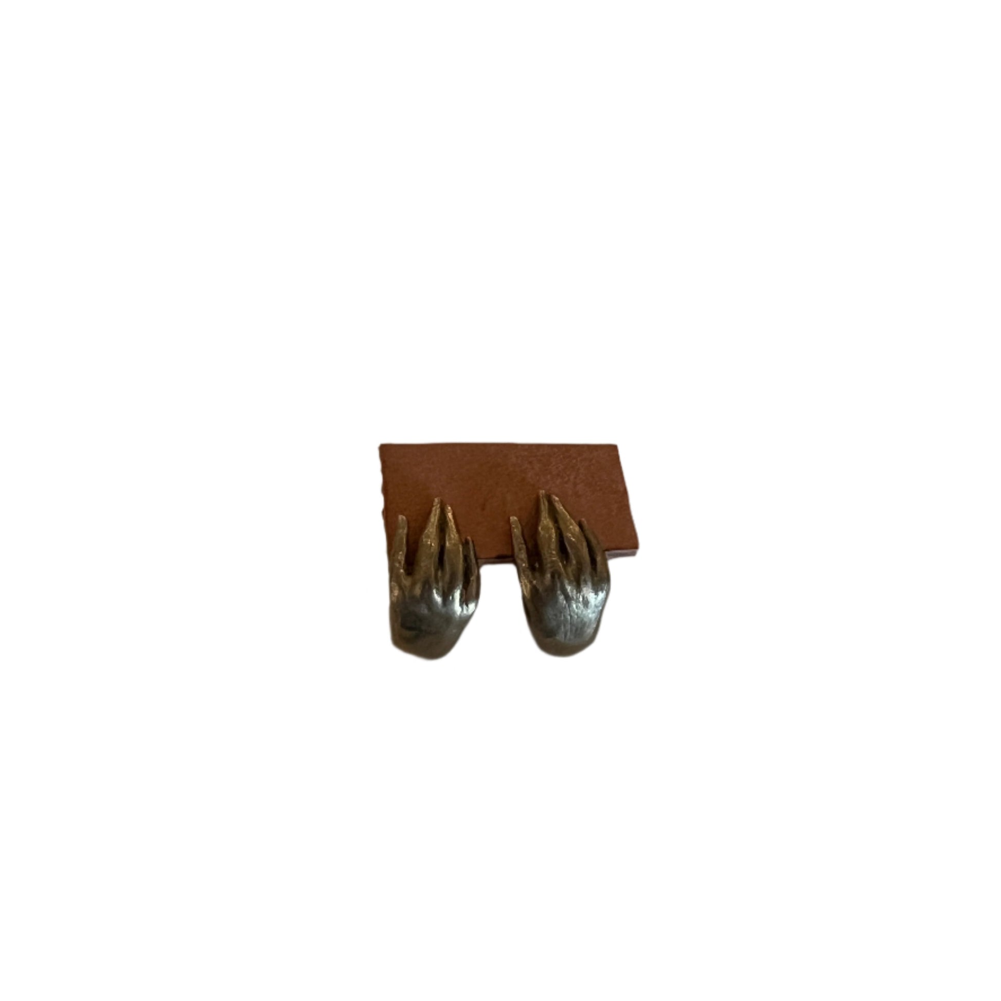 Bella Cucina - Brass Hands Earrings - 