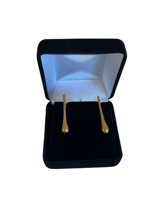 Bella Cucina - Brass Teardrop Earrings Small - 