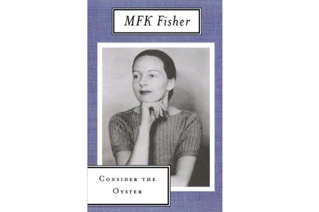Cover of Consider the Oyster by M.F.K. Fisher at Bella Cucina in Atlanta