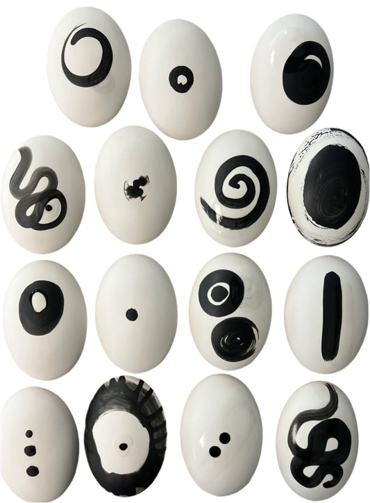 Bella Cucina - Ceramic Pillows ensO ink Art Sculptures - 