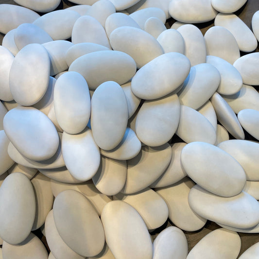 Rachel Garceau handmade ceramic pebble at Bella Cucina in Atlanta