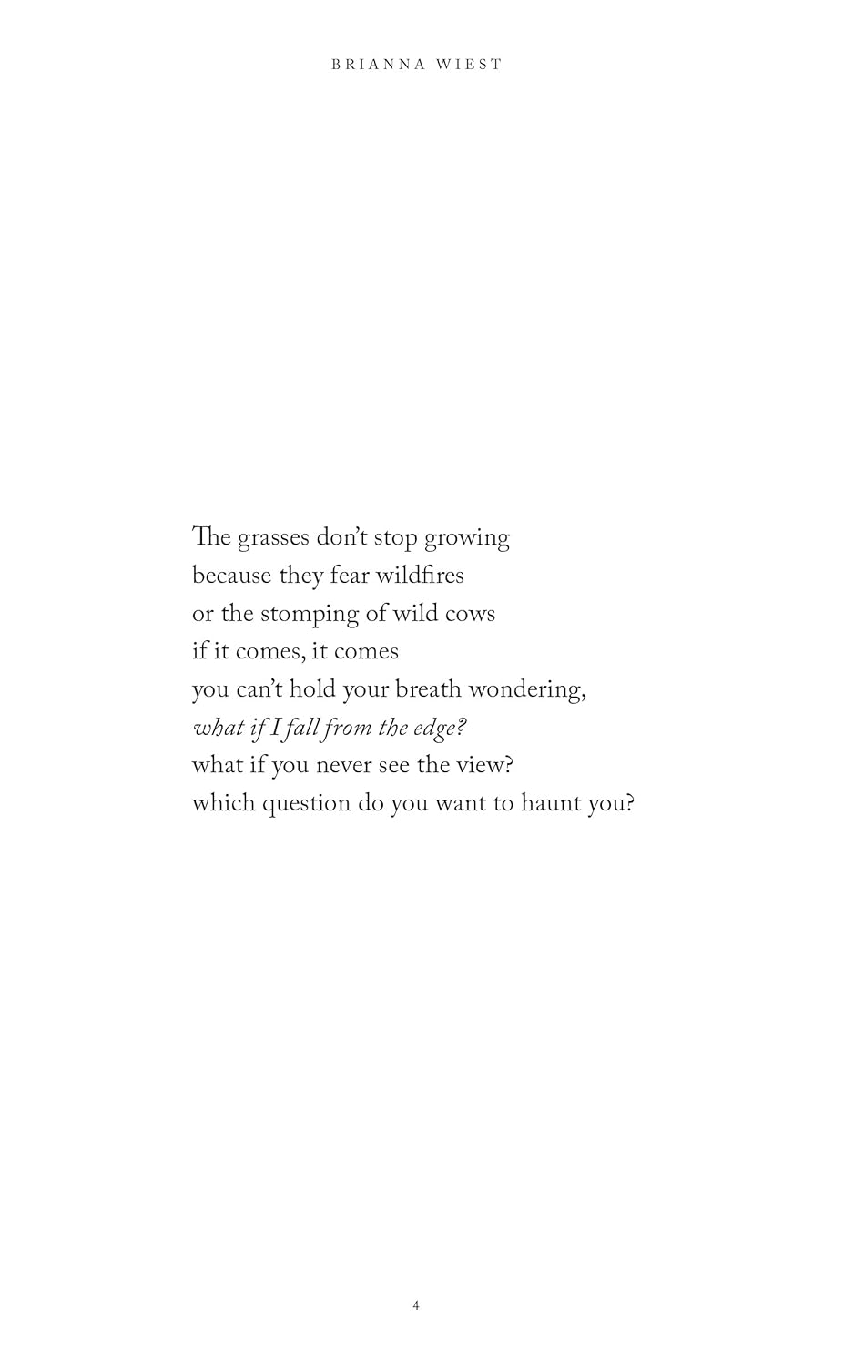 Ceremony: Poetry & Prose by Brianna Wiest by Bella Cucina – Books