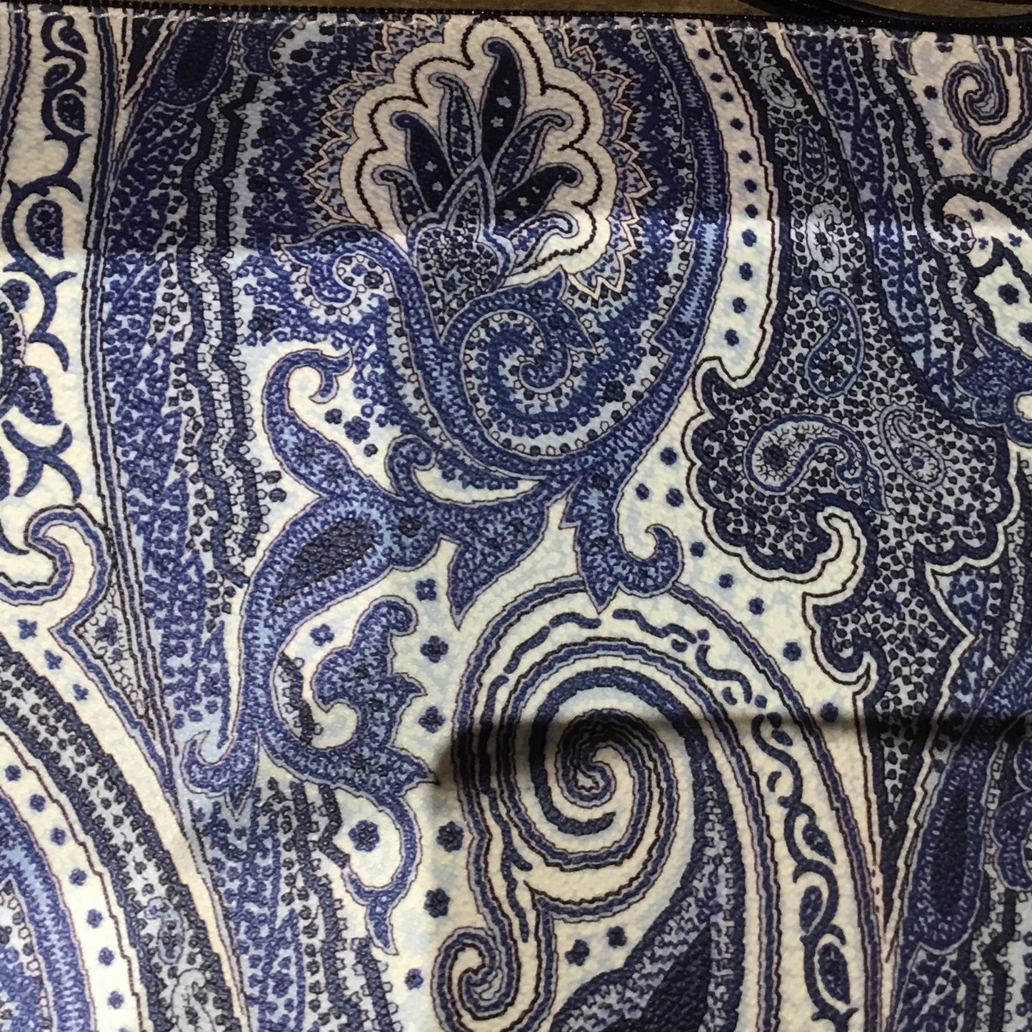 Clothing | ETRO Italian Blue and white clutch bag by Bella Cucina –