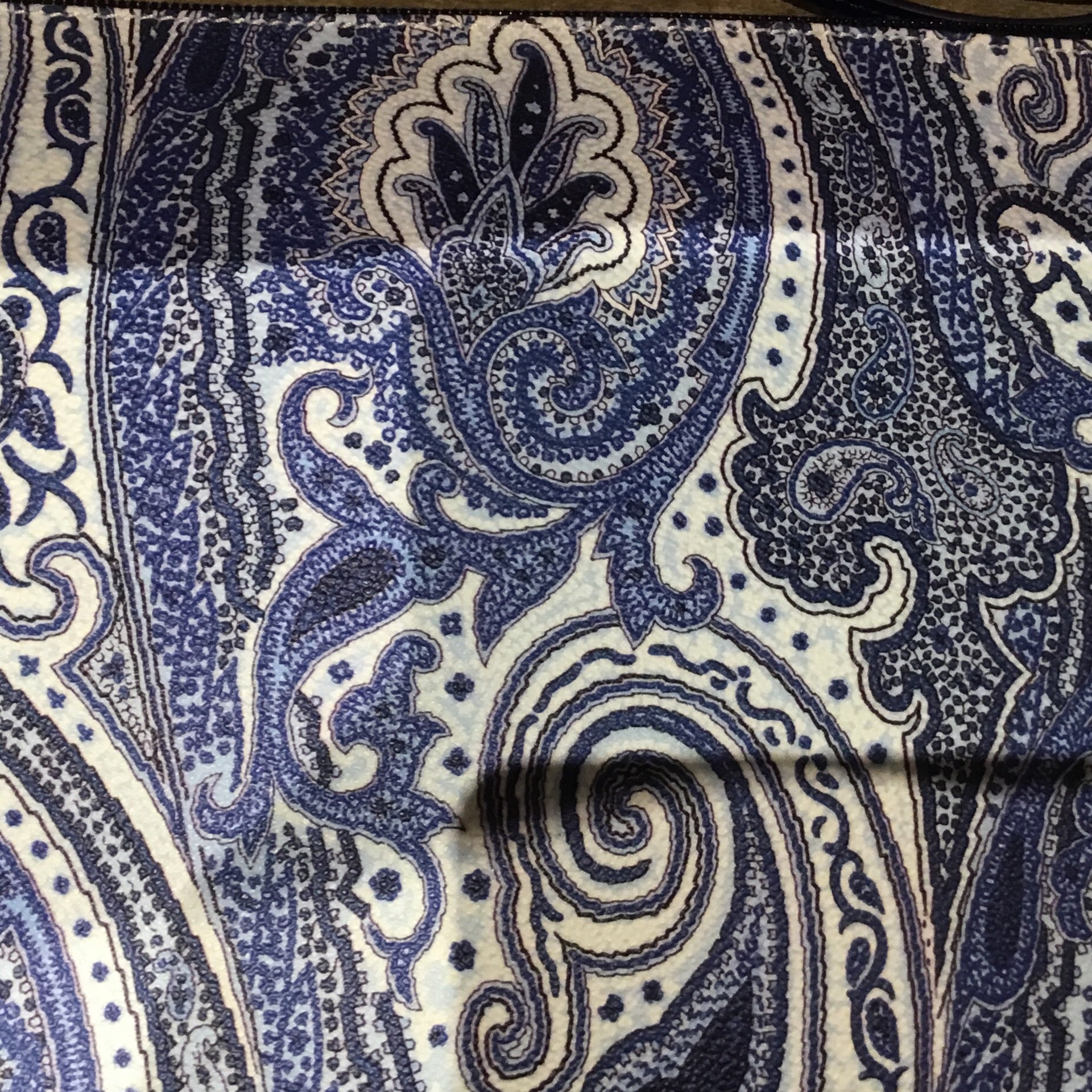Clothing | ETRO Italian Blue and white clutch bag by Bella Cucina –