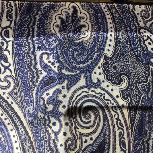 Clothing | ETRO Italian Blue and white clutch bag by Bella Cucina –