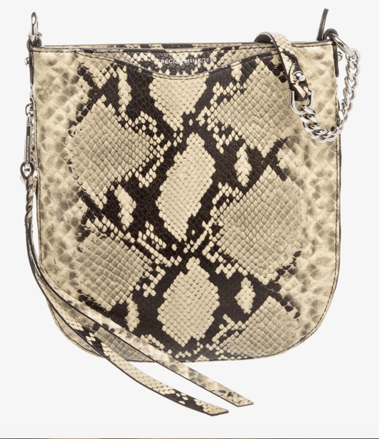 Rebecca Minkoff animal print leather crossbody bag at Bella Cucina in Atlanta