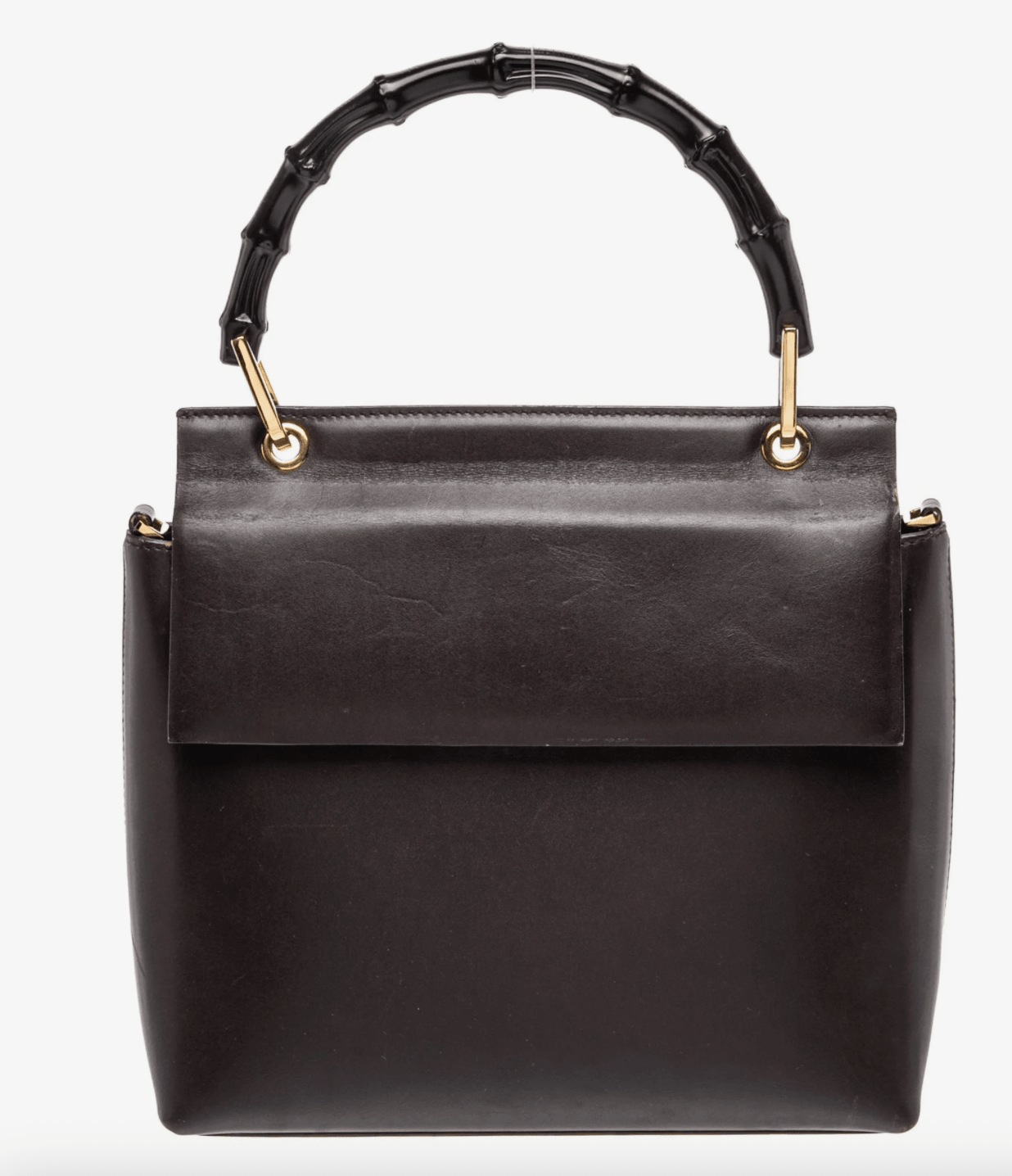 Clothing | Vintage Gucci Bamboo Wood handle and Brown Leather handbag by Bella Cucina – clothing