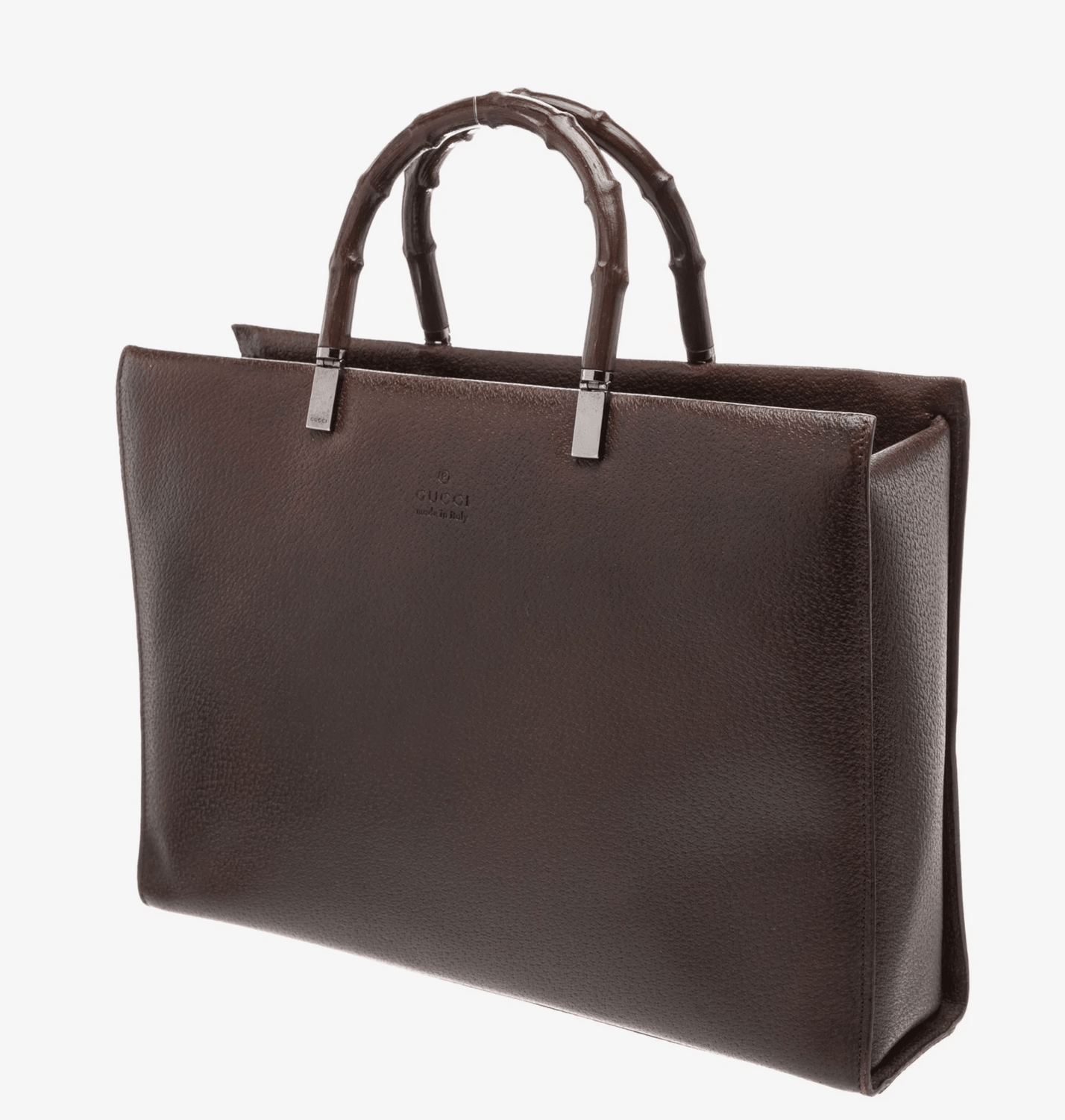 Clothing | Vintage Gucci Bamboo Wood handle and Brown Leather handbag by Bella Cucina – clothing
