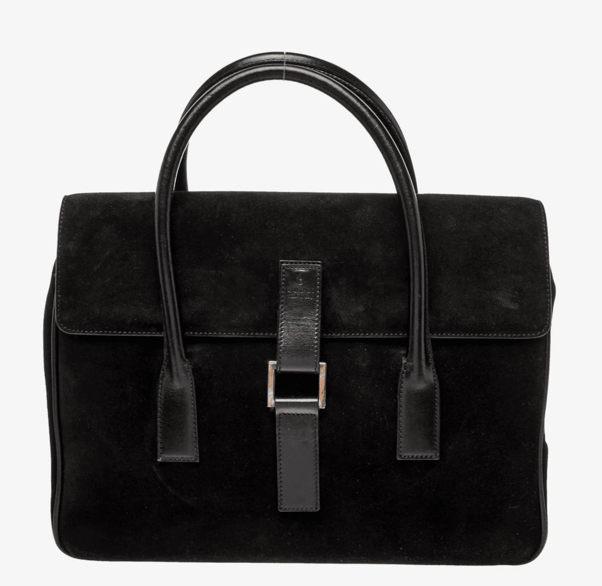 Clothing | Vintage Gucci Nero Black Suede Leather Bag by Bella Cucina – Vintage Clothing: Bag