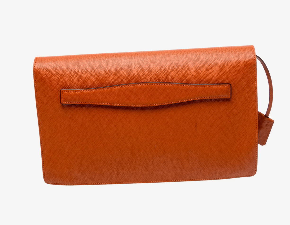 Clothing | Vintage PRADA Portfolio Brown and Orange Leather by Bella Cucina –
