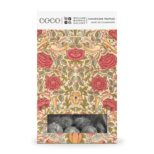 Coco: William Morris Limited Edition Champagne Chocolate Truffle - Tented Box by Bella Cucina – Sweets: Chocolate