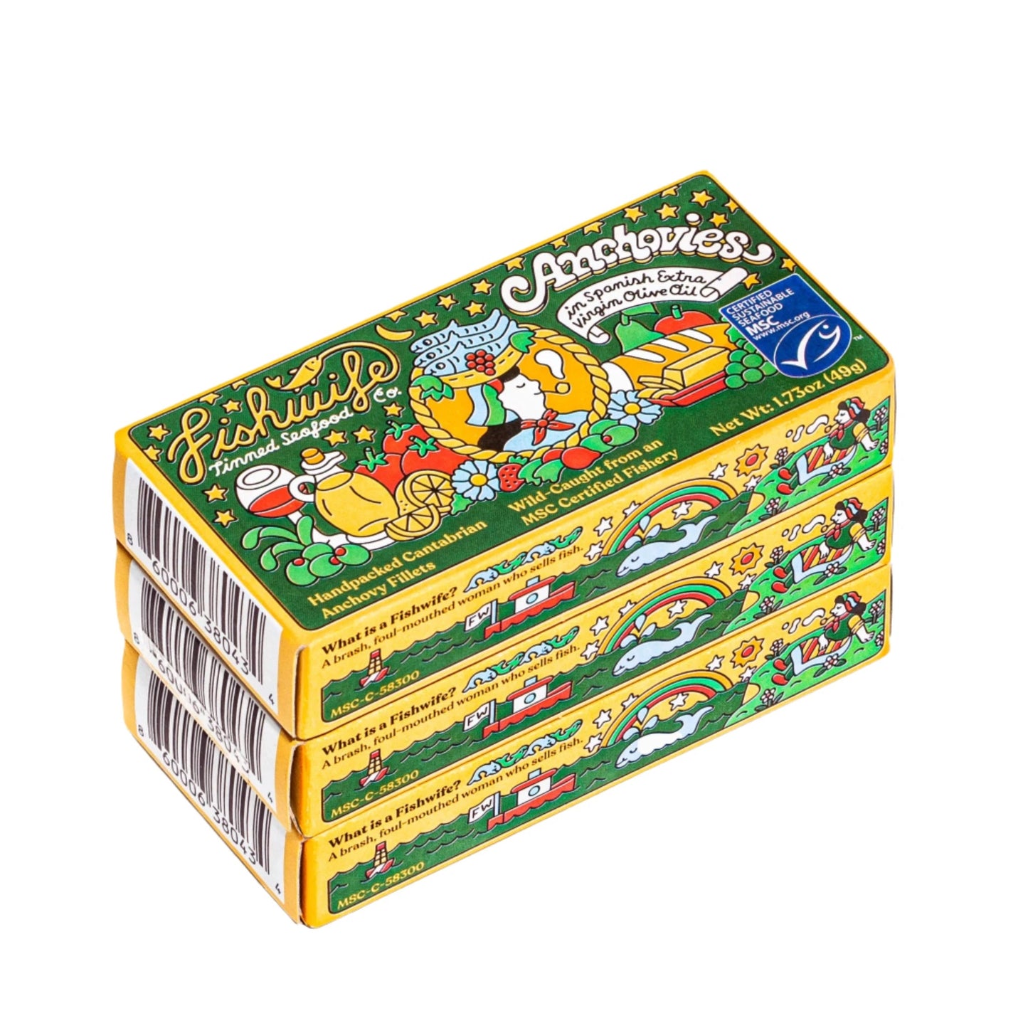 Bella Cucina - Fishwife Cantabrian Anchovies in Extra Virgin Olive Oil - 